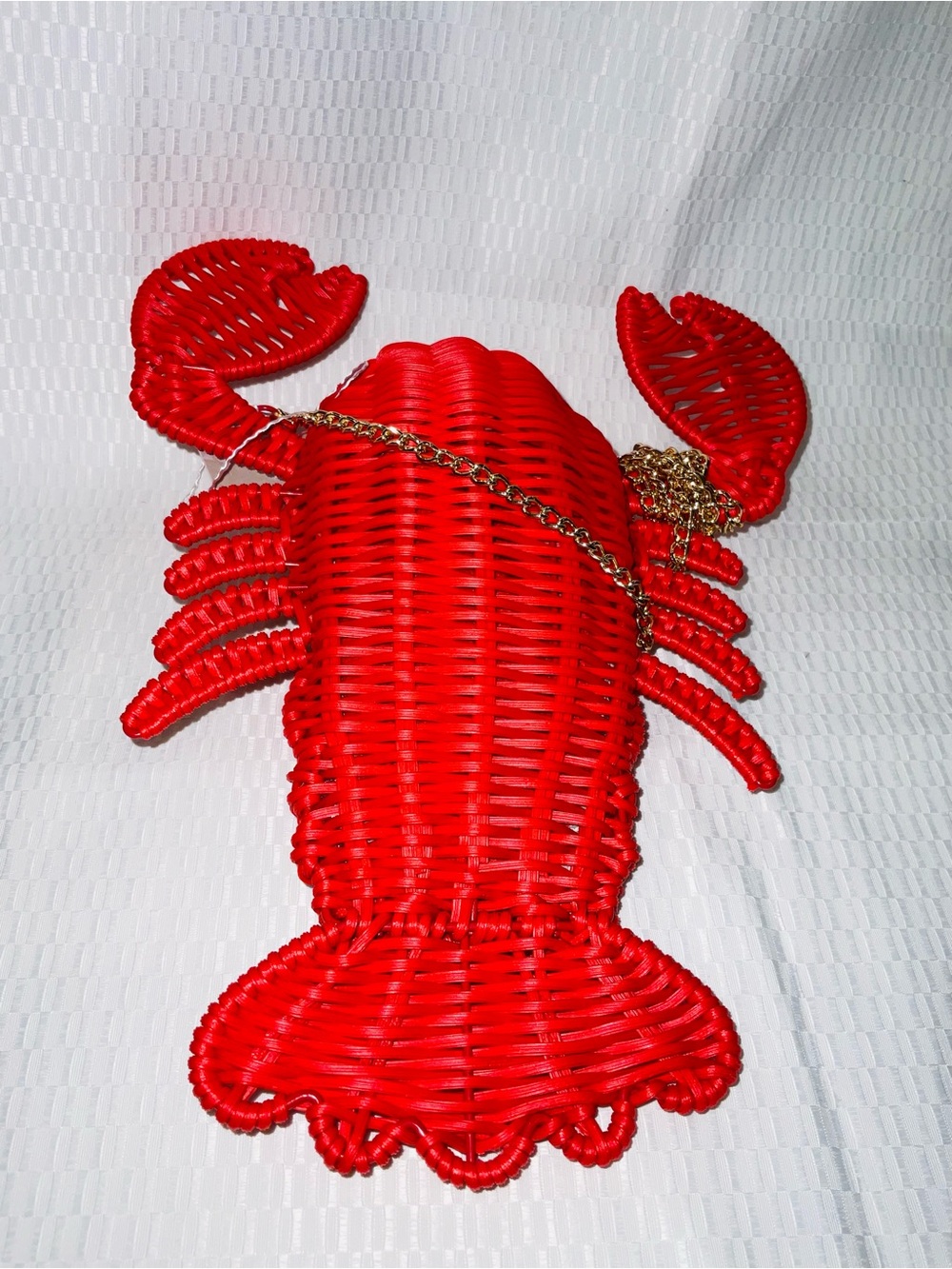 Tommy Bahama Red Woven Lobster Crossbody Bag - Picture 7 of 15